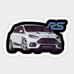 focus rs rallye sport white Sticker